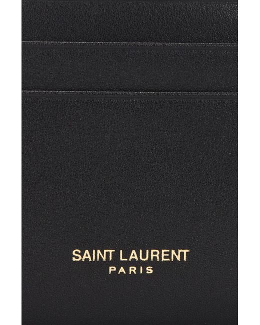 Saint Laurent Black Flap Card Case
