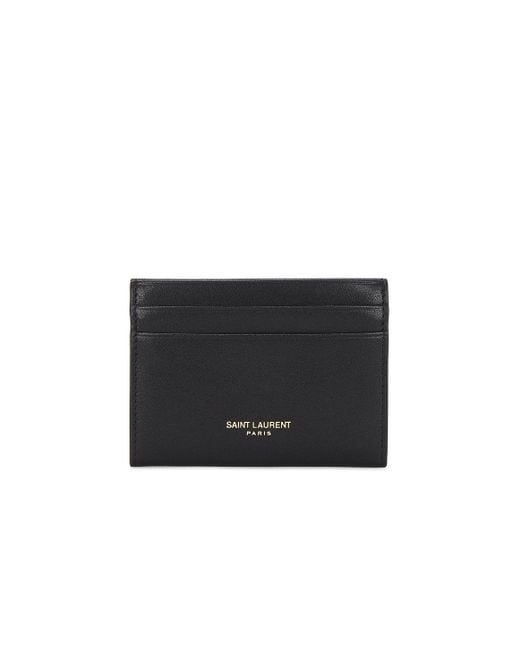 Saint Laurent Black Flap Card Case
