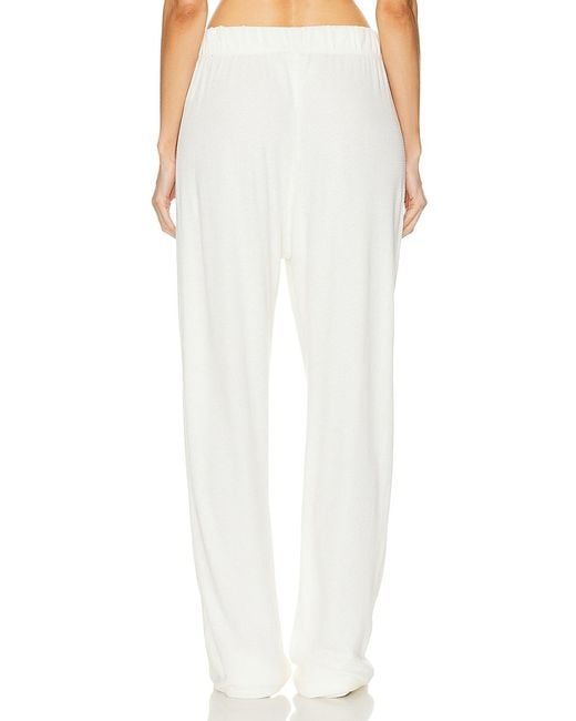 ÉTERNE White Thermal Lounge Pant