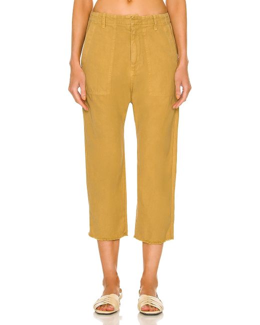 Nili Lotan Cotton Luna Pant in Yellow 