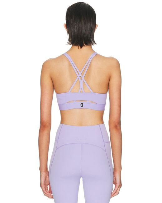On Shoes Purple Studio Bra