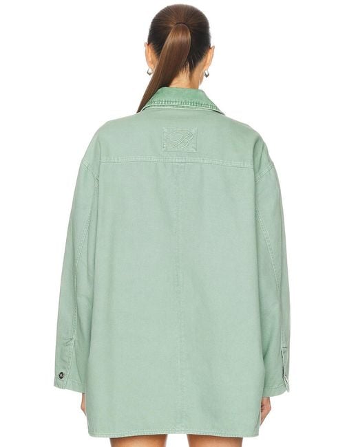 Blumarine Green Denim Jacket