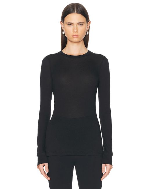 Wardrobe NYC Black Fitted Long Sleeve Top