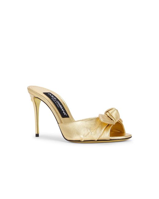 Dolce & Gabbana Metallic Mule Sandal