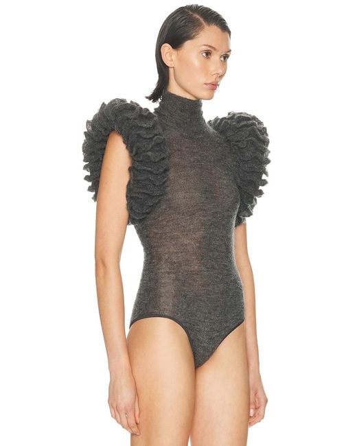 Alaïa Gray Alaïa Padded Bodysuit