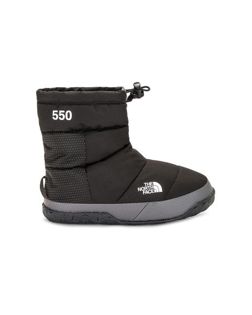 the north face nuptse apres down insulated booties in cream