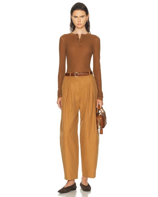 AMI Brown Long Sleeve Top