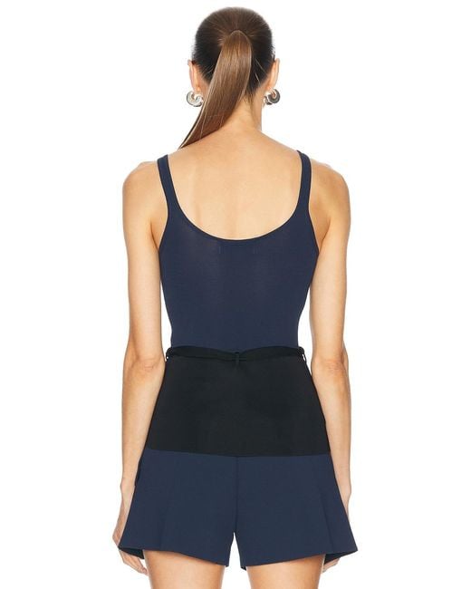 Brandon Maxwell Blue The Julia Top
