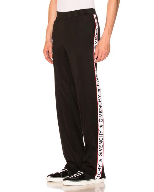 Givenchy Tape Logo Sweatpants in Black for Men | Lyst