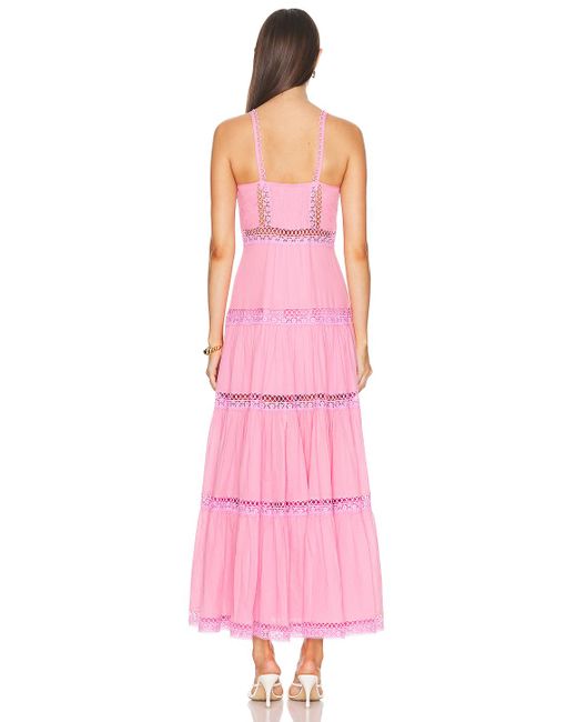 Charo Ruiz Pink Ardele Long Dress
