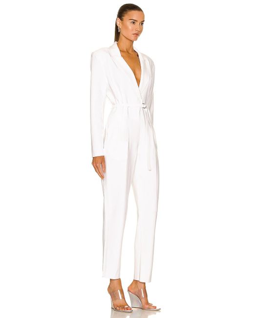 Single Breasted Tapered Leg Jumpsuit 