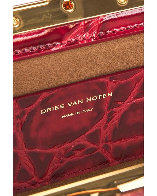 Dries Van Noten Red Crisp Bag