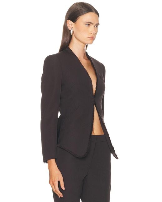 McQueen Black Fitted Blazer