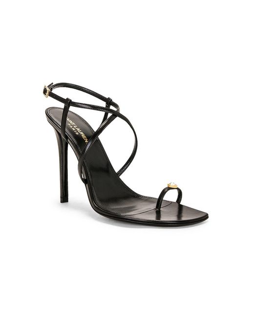 Saint Laurent Black Date Sandal