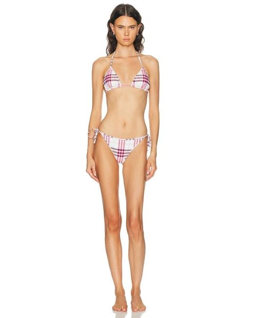 Burberry Multicolor Triangle Bikini Top