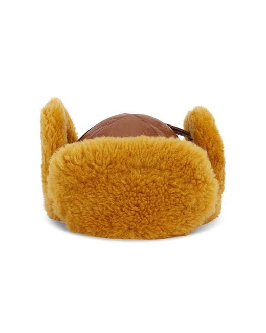 Acne White Shearling Hat