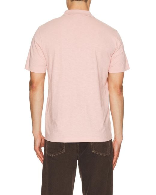 Theory Pink Bron Polo for men