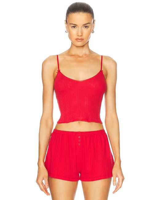Cou Cou Intimates Red The Cami Top