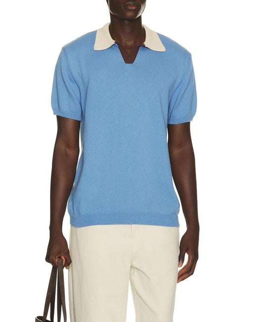 Edmmond Studios Blue Dinners Polo for men