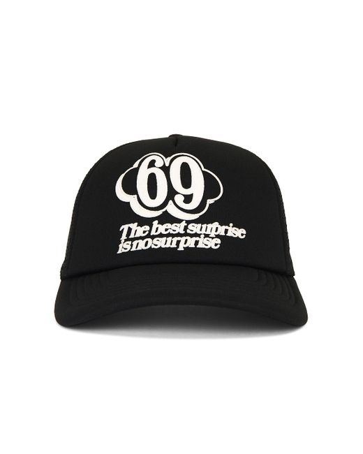 Aries Black No Suprise Trucker Cap for men
