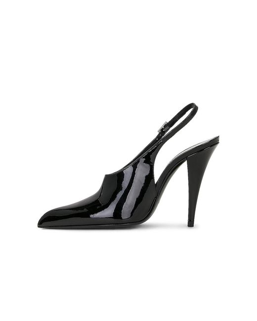 Saint Laurent Black Nico Slingback Pump