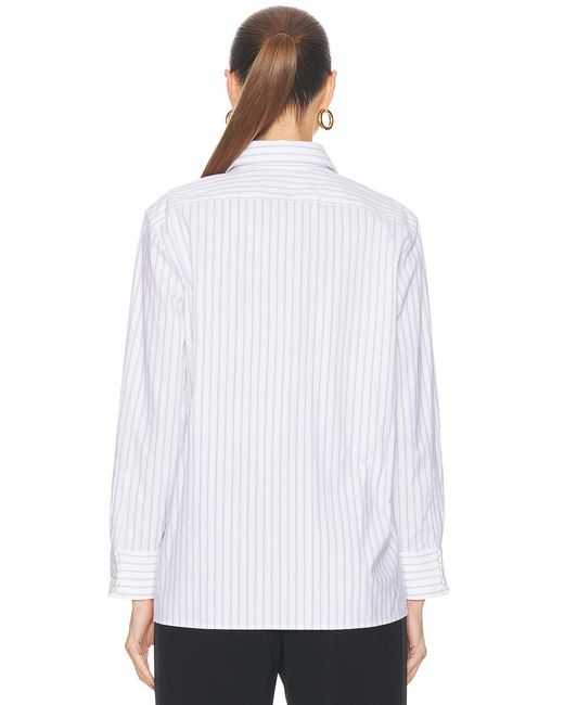 Saint Laurent White Button Up Top