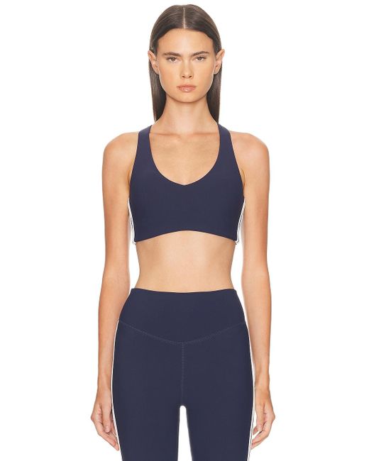 The Upside Blue Daytona Jetta Racerback Sports Bra