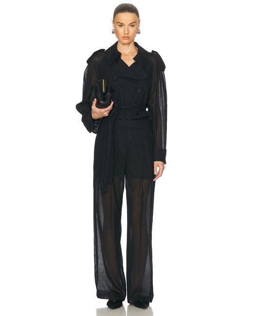 Helmut Lang Black Double Pleated Pant