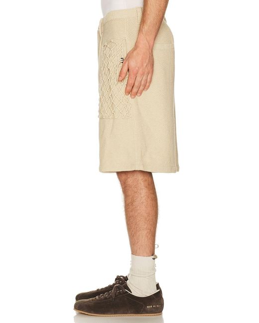 Isa Boulder Natural Gridmarch Short for men