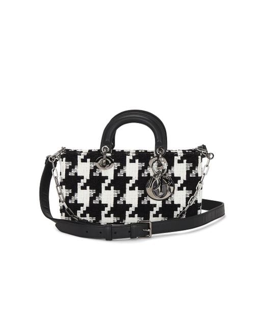 Dior Black Houndstooth Lady D-Joy Handbag