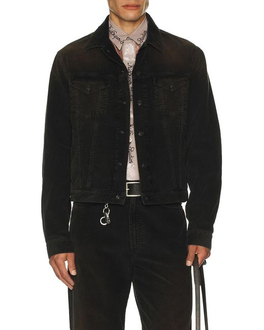 Acne Black Rye Cord Jacket for men