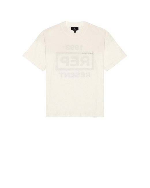 Represent White Reverse Resent Tee for men