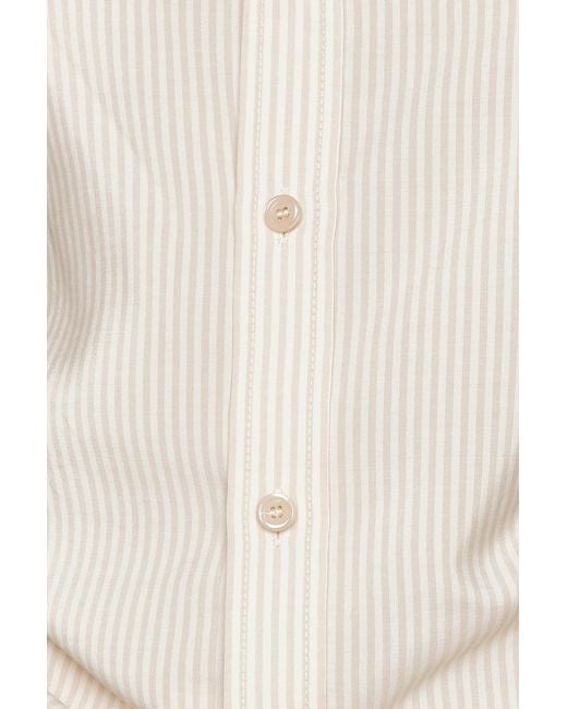 Burberry White Button Up Top