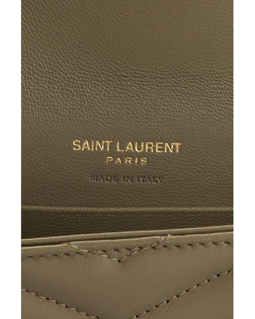 Saint Laurent Green Small Envelope Wallet