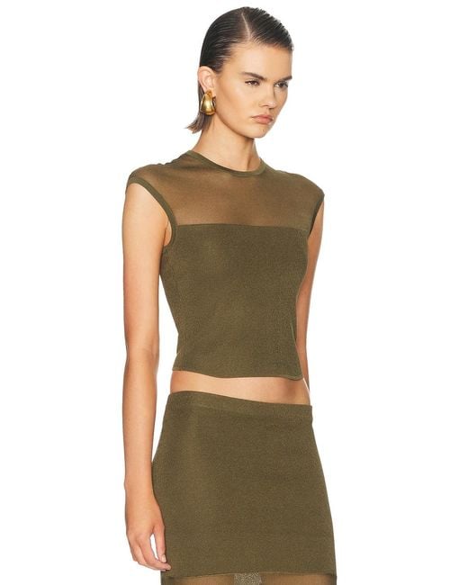SER.O.YA Green Whitney Top