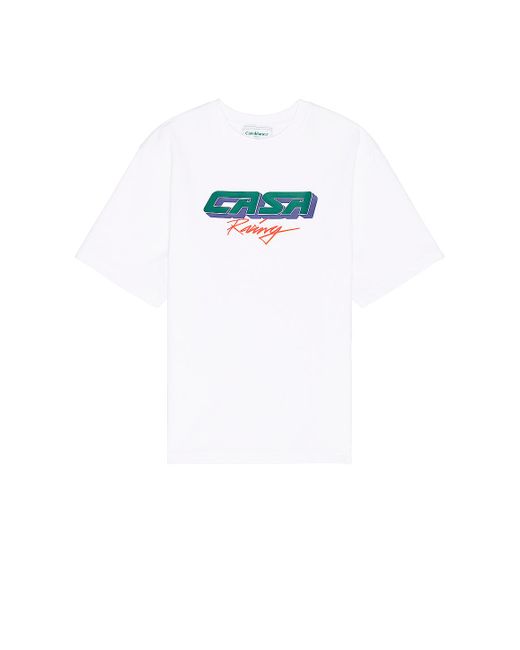Casablancabrand White 3d Printed Oversized T-shirt for men