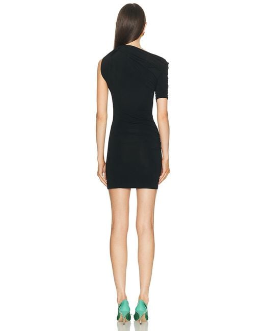 Jacquemus Black La Mini Robe Drapeado
