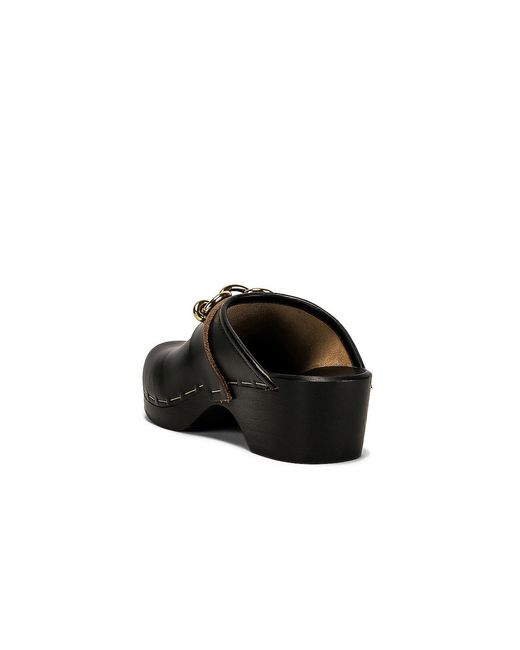 Saint Laurent Black Le Maillon Clogs