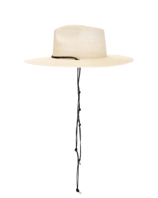 Janessa Leone White Codi Fedora Hat