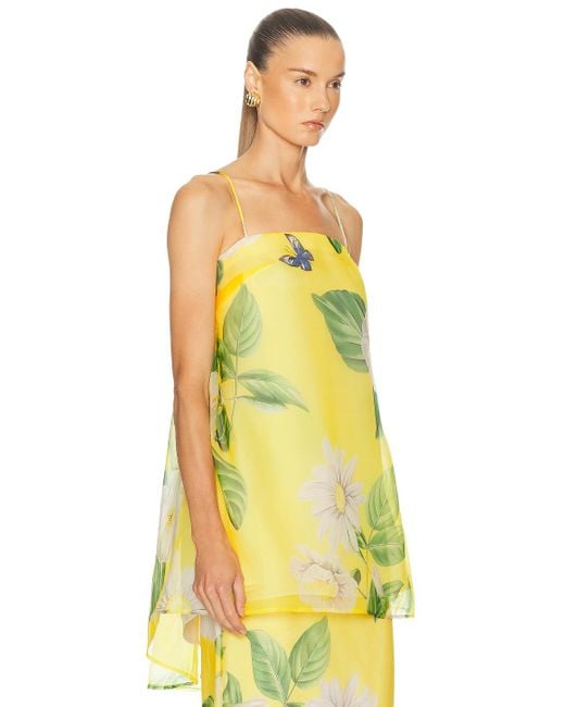 LEO LIN Yellow Sylvia Top