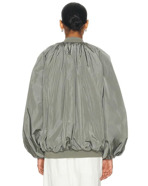 Agolde Gray Raffi Bomber Jacket