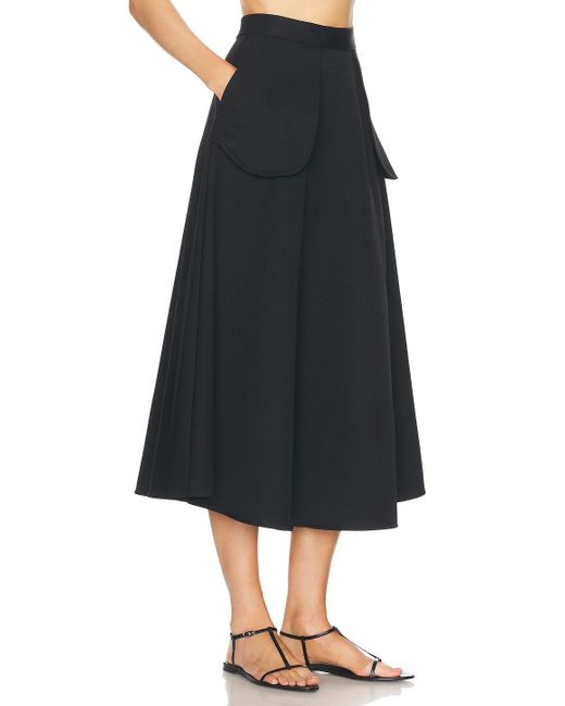 Rohe Black A-Line External Pocket Skirt