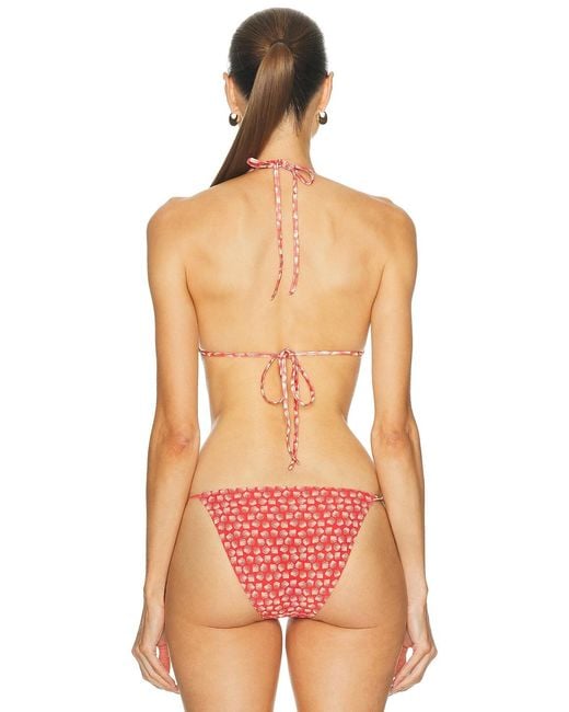 Solid & Striped Red The Ines Bikini Top