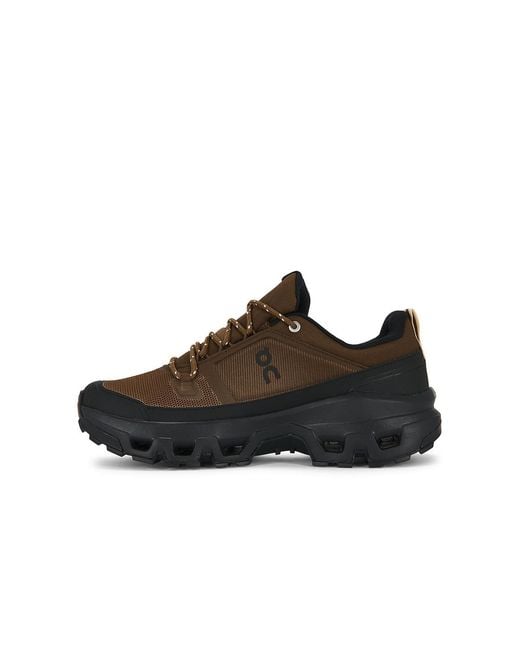 On Shoes Brown Cloudrock Low Wp for men