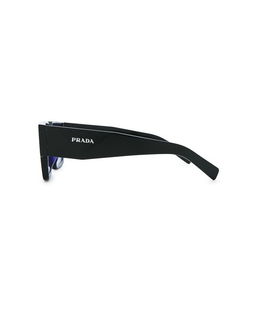 Prada Blue Rectangular Sunglasses for men