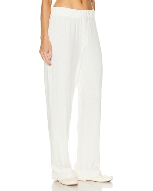 ÉTERNE White Thermal Lounge Pant
