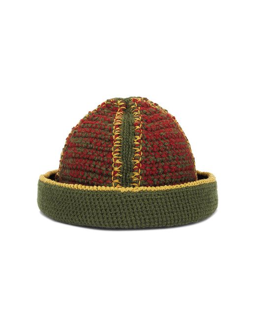 Nicholas Daley Brown Hand Crochet Bucket Hat for men