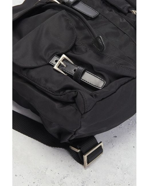Prada Black Tessuto Backpack