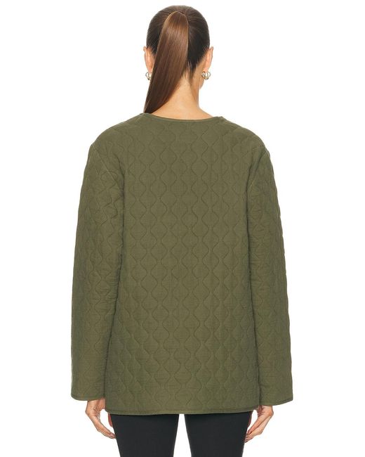 DONNI. Green The Quilted Loop Jacket
