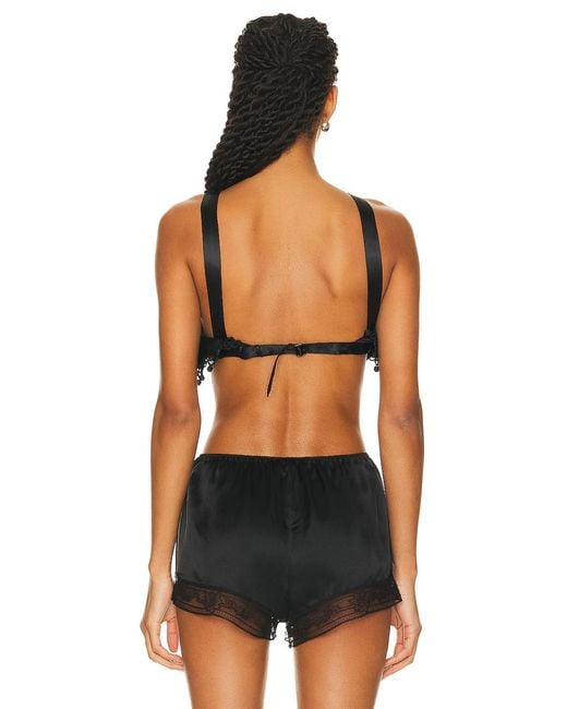 Bode Black Ruffle Bra Top